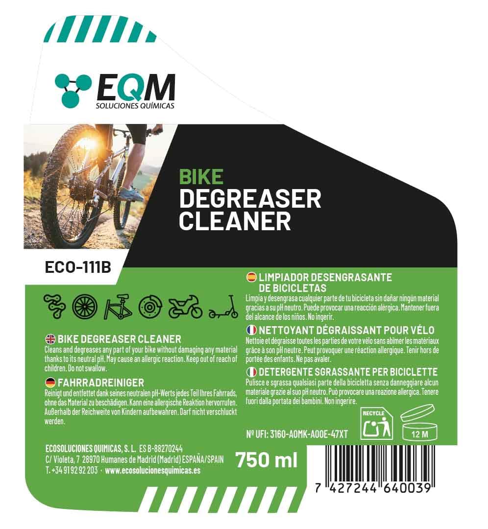 EQM SOLUCIONES QUIMICAS ECO-111B Bike Degreaser Cleaner - Neutral pH | 750 ML | Unscented 8