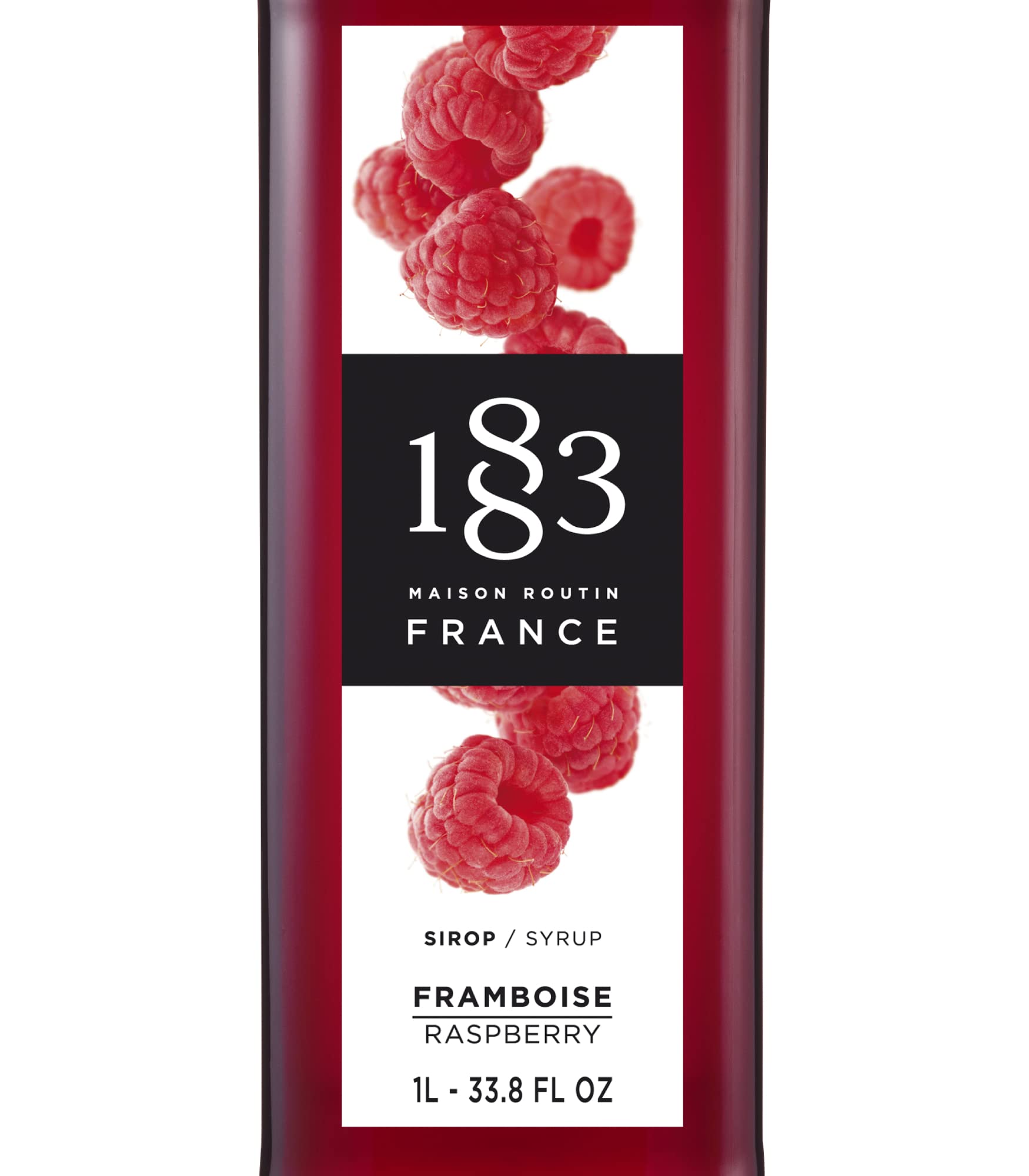 1883 MAISON ROUTIN Premium Raspberry Syrup for Cocktails & Mocktails | 1L PET Bottle 4