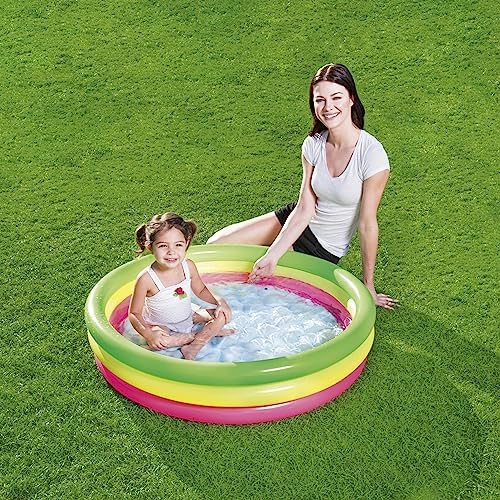 Bestway Summer Set Inflatable Paddling Pool - 40 Inch Diameter, 62L Capacity | Ages Toddler/Kid 2