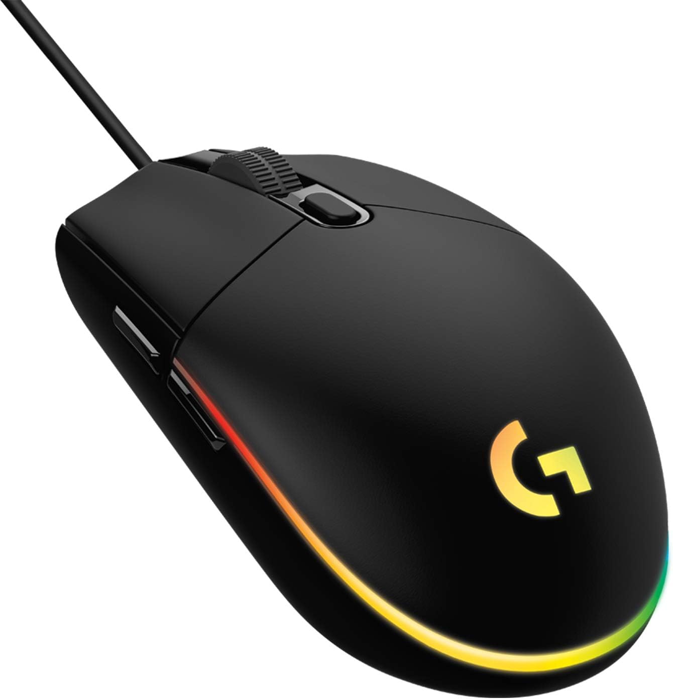 Logitech G203 LIGHTSYNC Gaming-Maus – 8K DPI, 6 programmierbare Tasten, RGB-Beleuchtung, leichtes Design – Schwarz