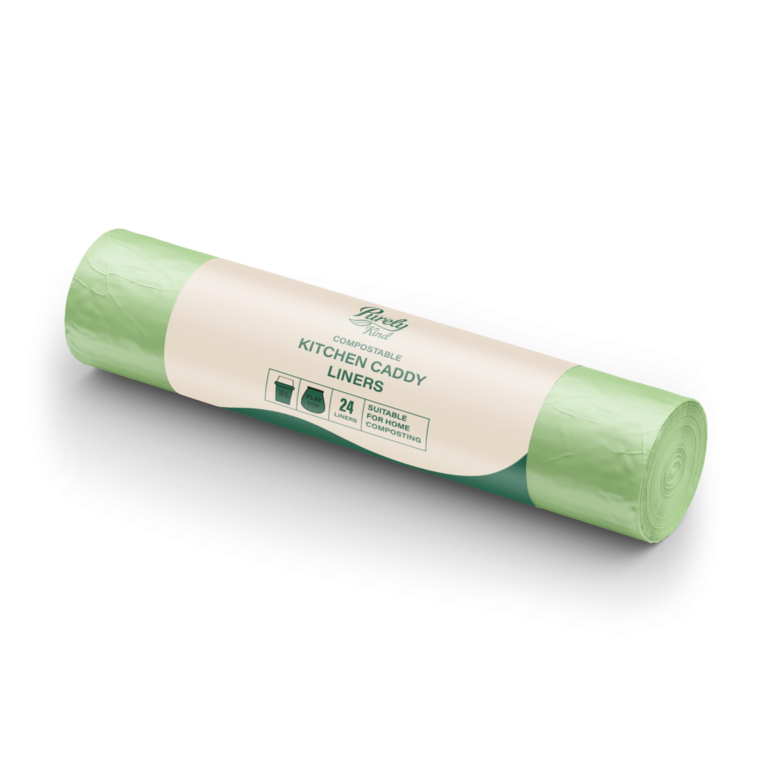 Blake & White Purely Kind Compostable Food Waste Bags - 10L Capacity, 24 Count | Plant-Based 1