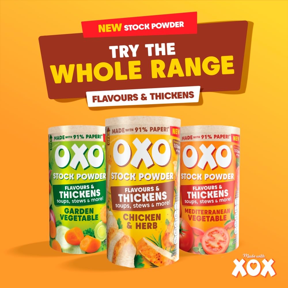 OXO Mediterranean Vegetable Stock Powder - Vegan Friendly | Quick Prep | 100g 6