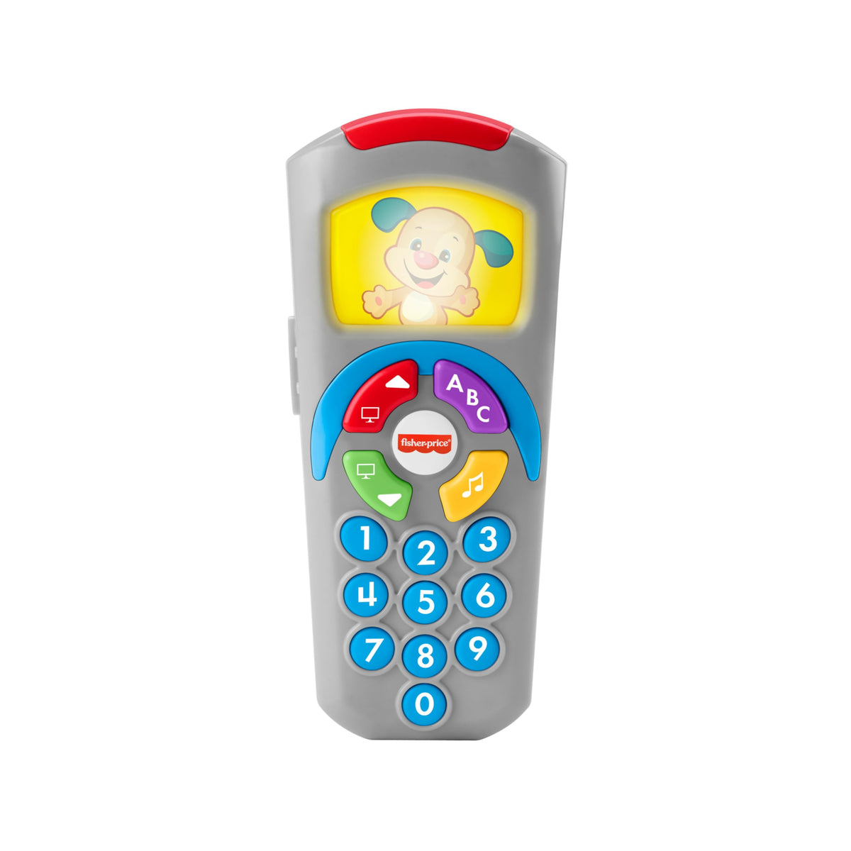 Fisher-Price Laugh and Learn Remote Control Toy - Light-Up Screen, 35+ Songs, English
