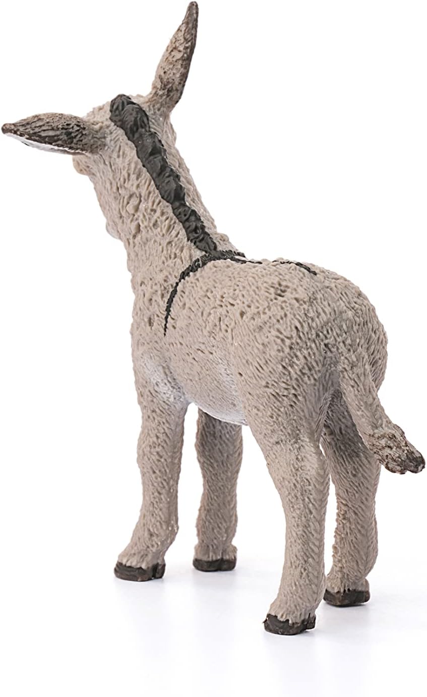 SCHLEICH 13746 Farm World Donkey Foal Figurine - Play Figure for Ages 3+