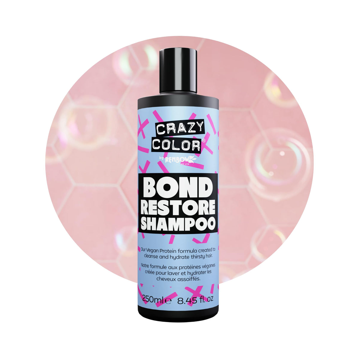Crazy Color Bond Restore Shampoo for Dry Damaged Hair - 250ml