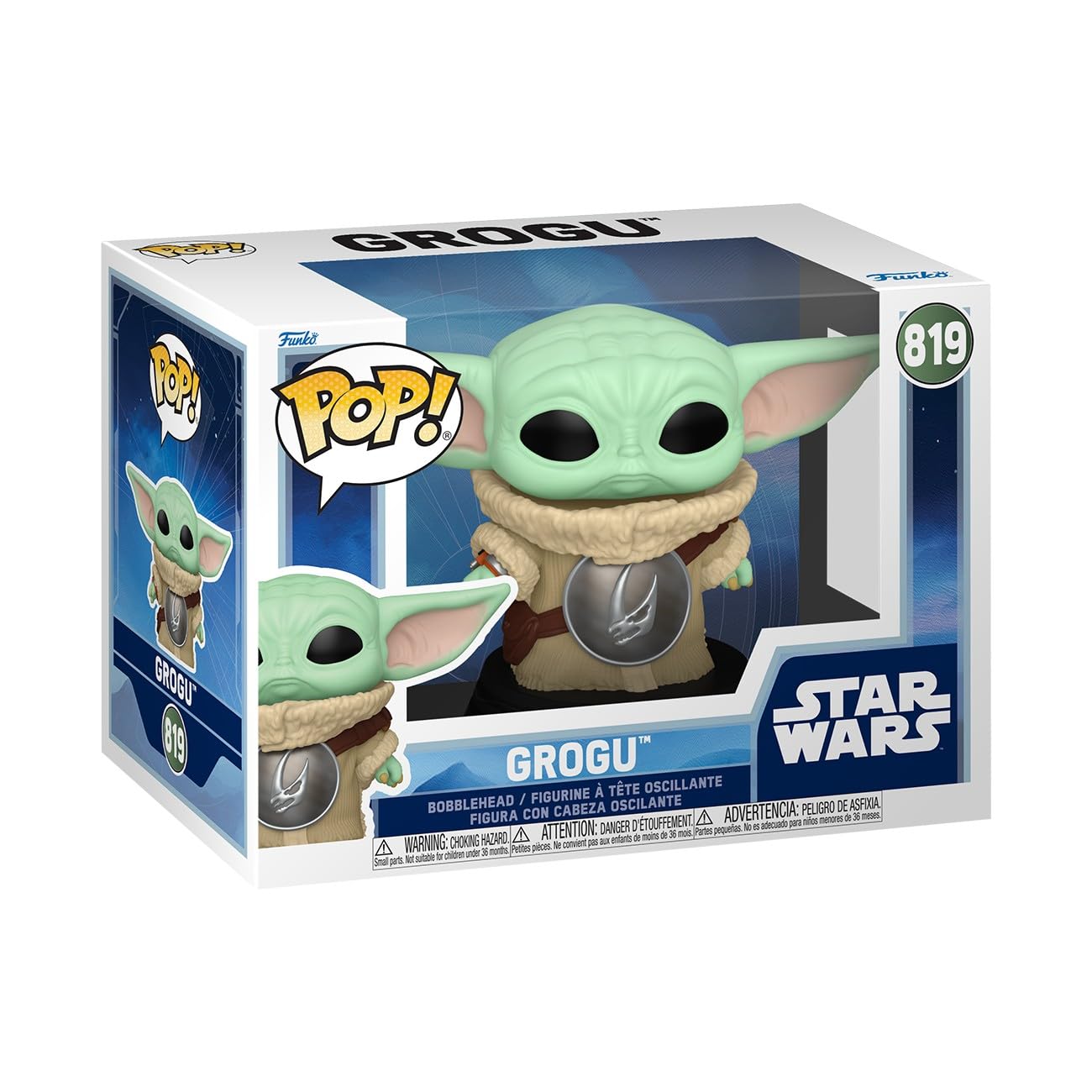 Funko POP! Star Wars: The Mandalorian and Grogu - Grogu Collectible Vinyl Figure | 3.75 in | Model 90447 1
