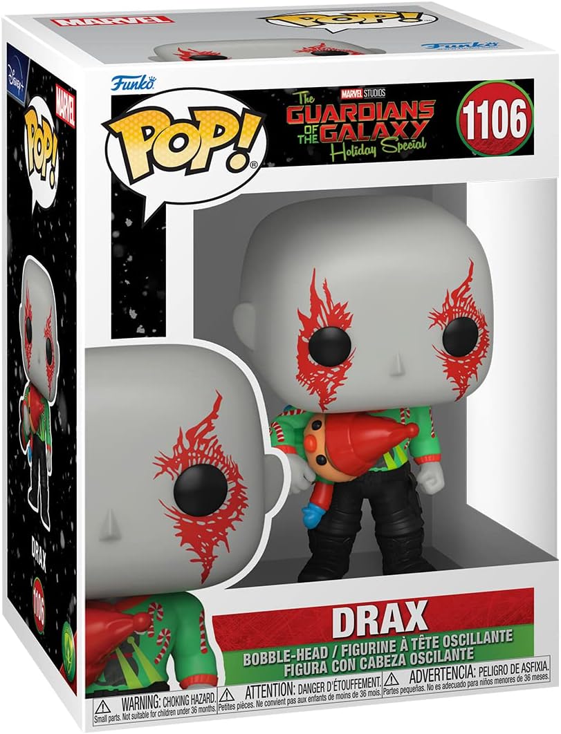 Funko Pop! Marvel Guardians of the Galaxy Holiday Special - Drax Vinyl Figure (64330)