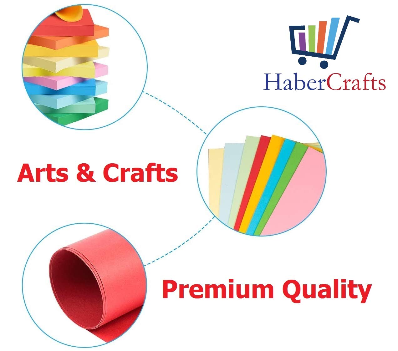Habercrafts A4 Light Pink Coloured Paper 80gsm Double Sided Printer Paper | 100 Sheets 5