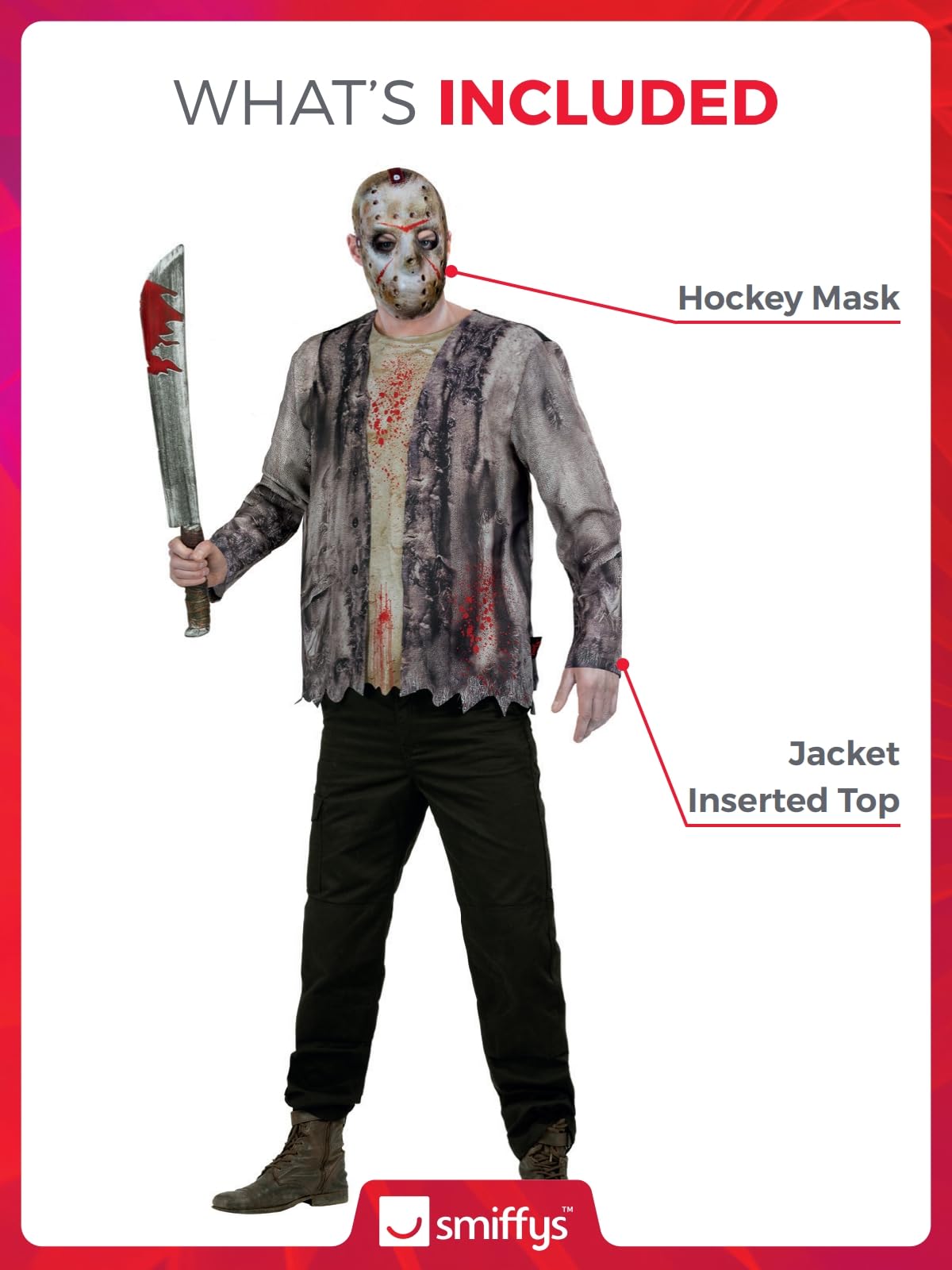 Smiffys Jason Voorhees Costume - Men's L Size 3