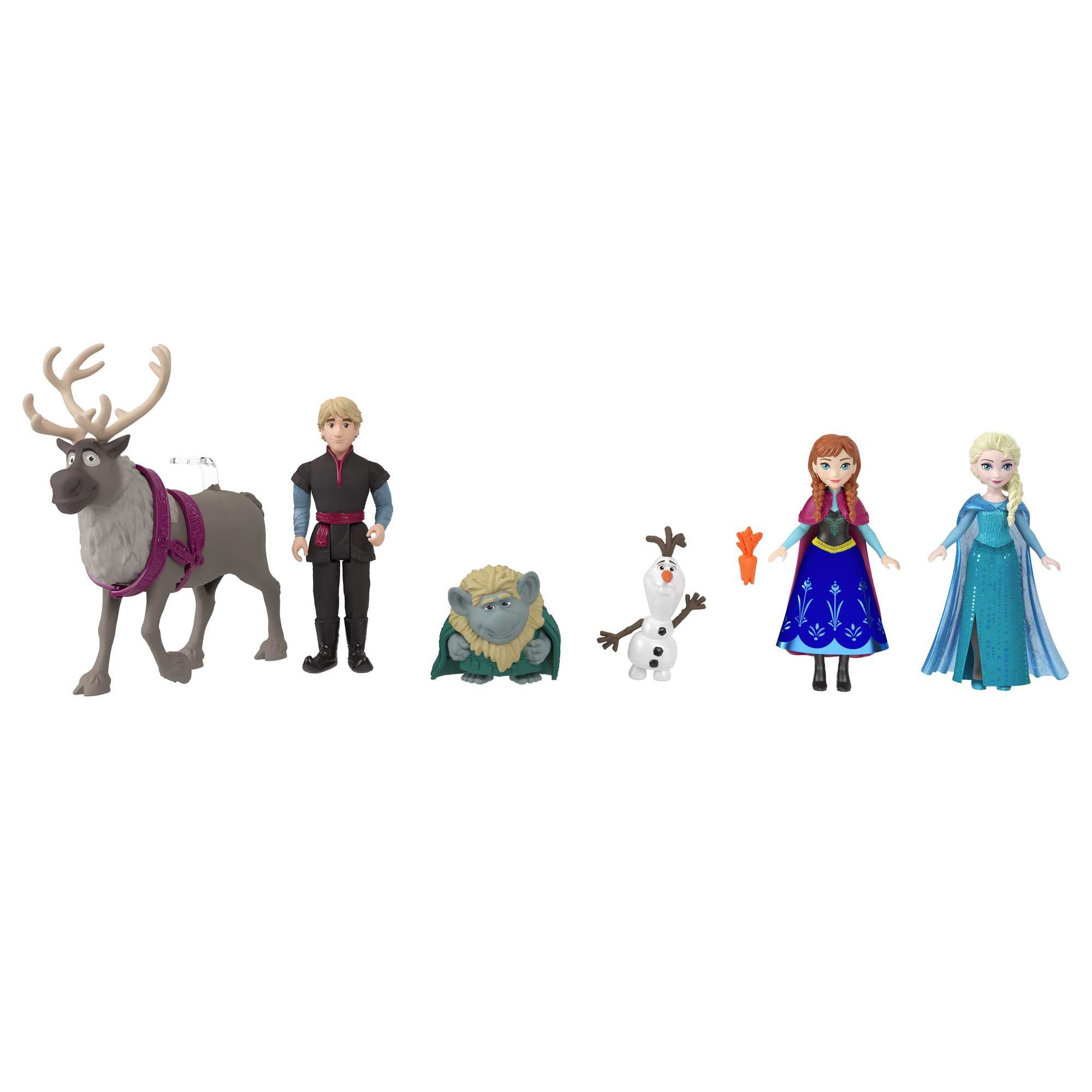 Disney Frozen Story Pack with 6 Characters - Small Dolls & Playset for Kids