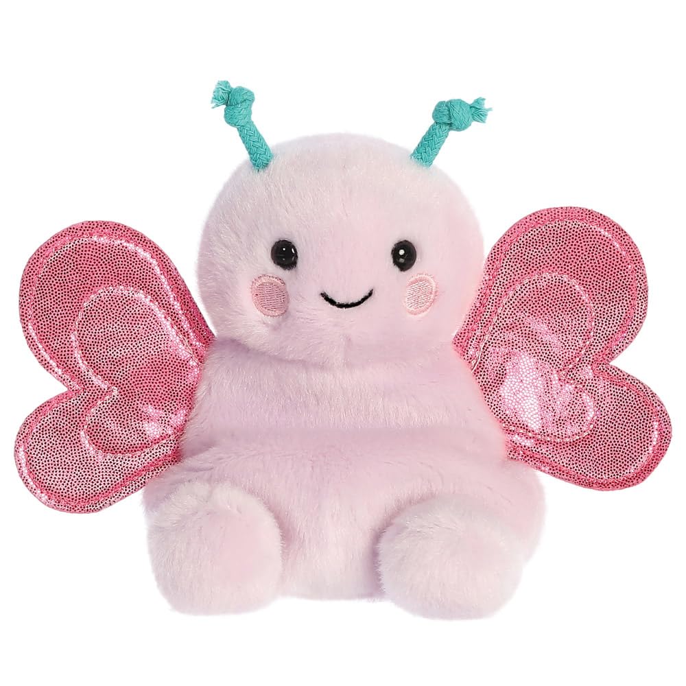 AURORA Palm Pals Petunia Butterfly Soft Toy | Pink | 13cm | Suitable from Birth