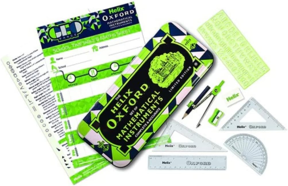 Helix Oxford Geo Maths Set - Green 3