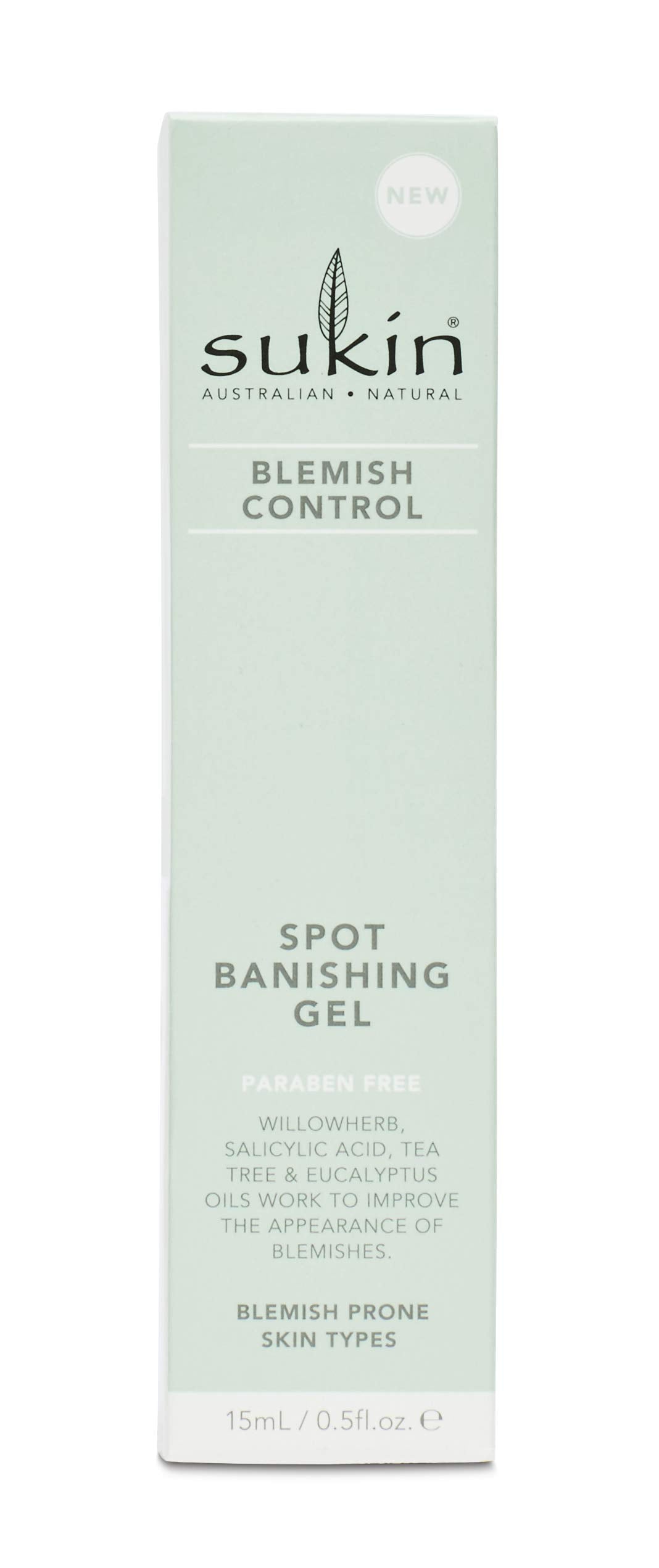 Sukin Blemish Control Spot Banishing Gel - Tea Tree & Salicylic Acid | 15ml