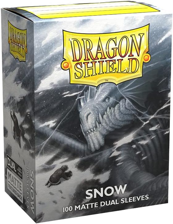 Dragon Shield Dual Matte Sleeves - Clear Front with Textured Matte Back for Card Protection