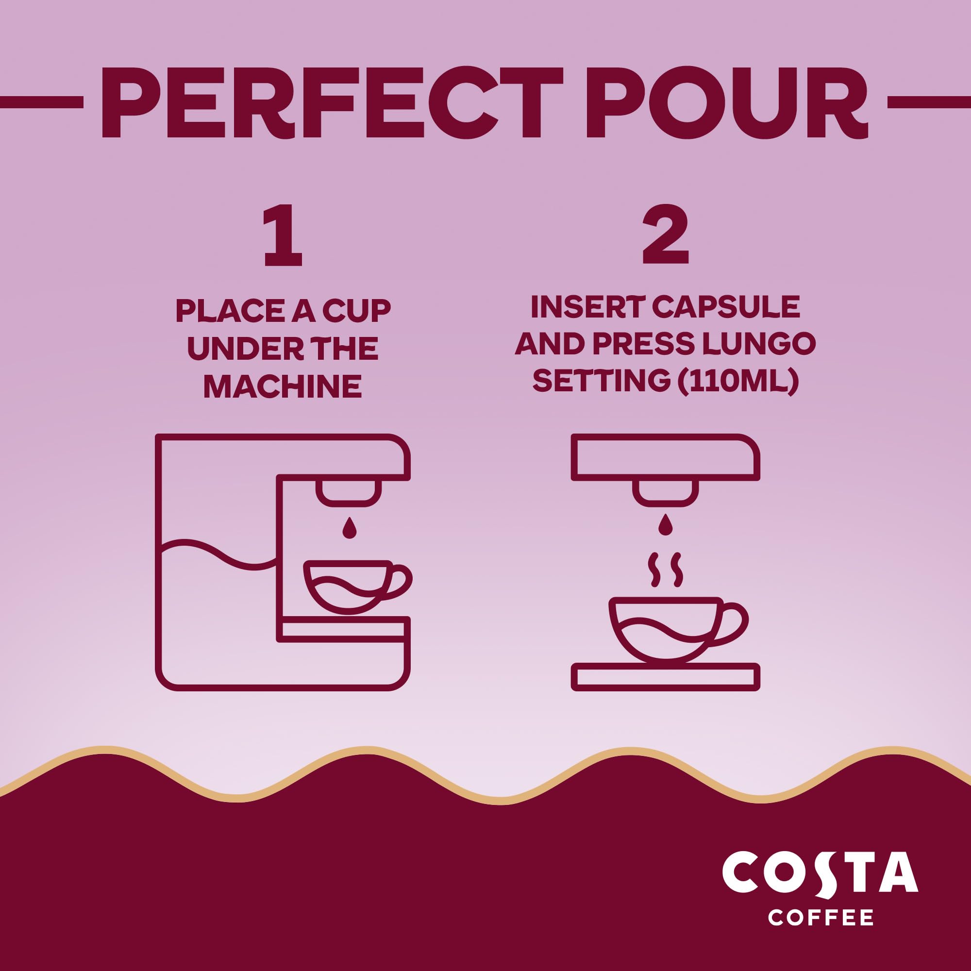 Costa Dark Intense Roast Aluminium Coffee Pods (Pack of 10, 100 Total) - Fortuna Model - Compatible with NespressoⓇ* Original & L’OR Barista