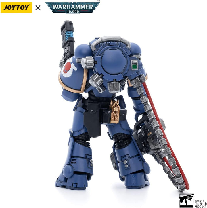 Bloomage Joytoy Warhammer 40K Ultramarines Hellblasters Sergeant Ulaxes Action Figure (JT5352)