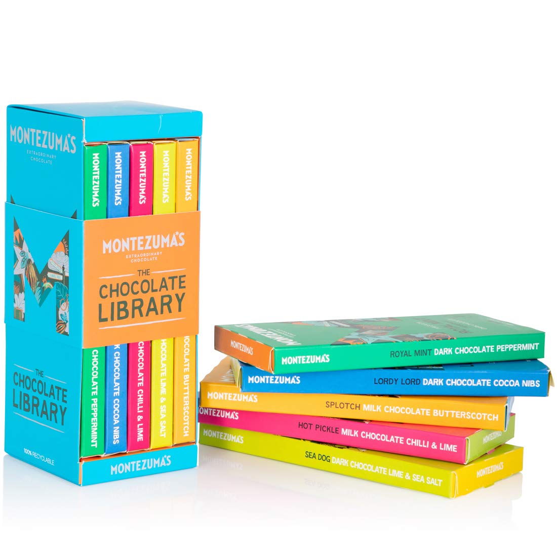 Montezuma's - Bar Library Chocolate Collection, 5 x 90g Gluten-Free Variety Pack 13