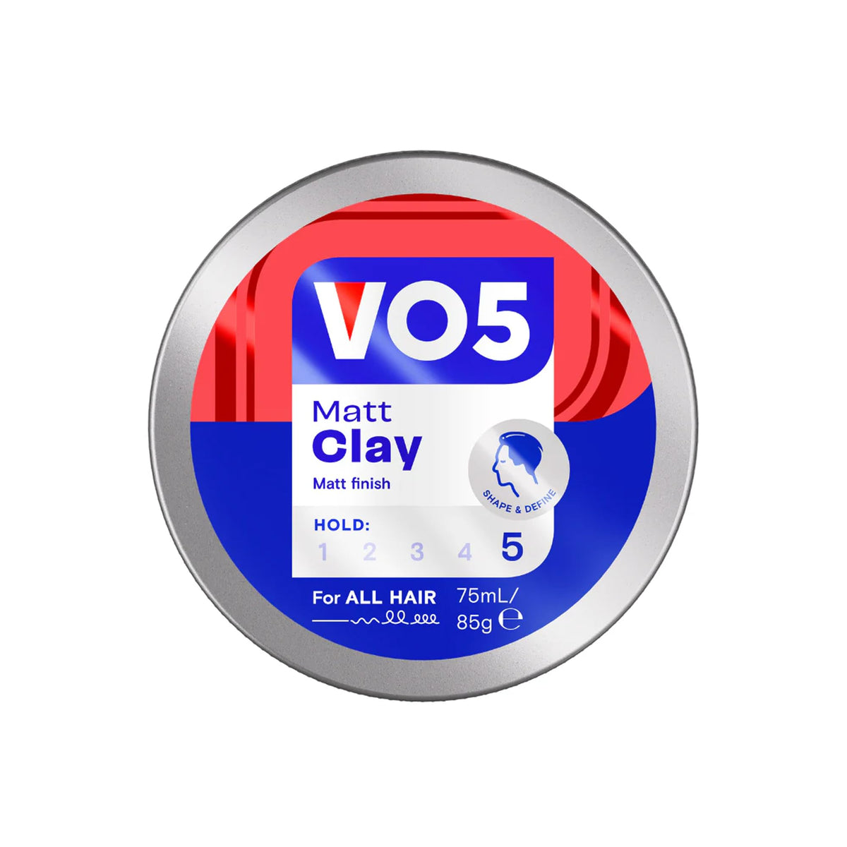 VO5 Matt Hair Clay - Long-Lasting Hold & Matte Finish | 75 ml