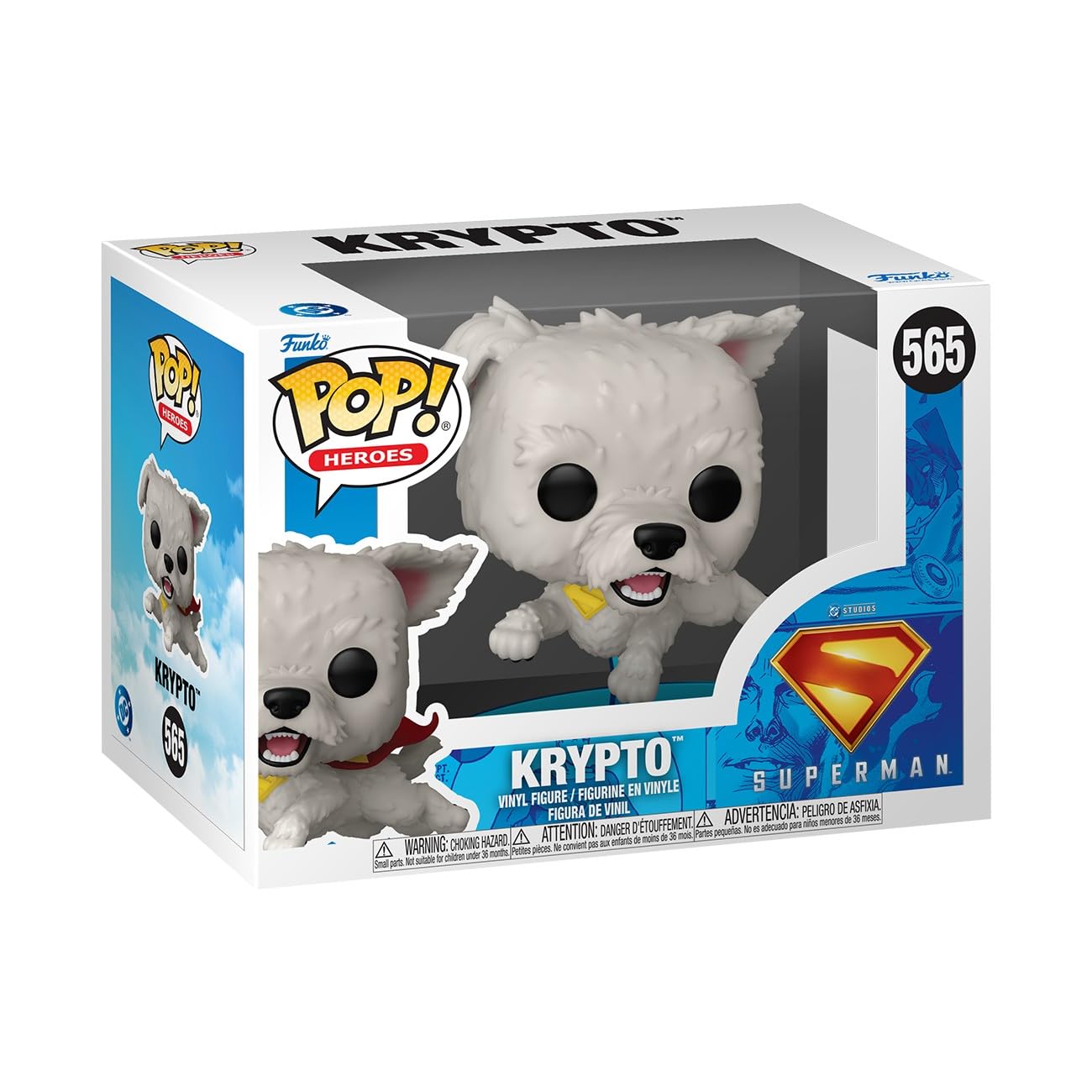 Funko Pop! Krypto (DC: Superman 2025) Collectible Vinyl Figure | 3.75 Inches | Model 85645
