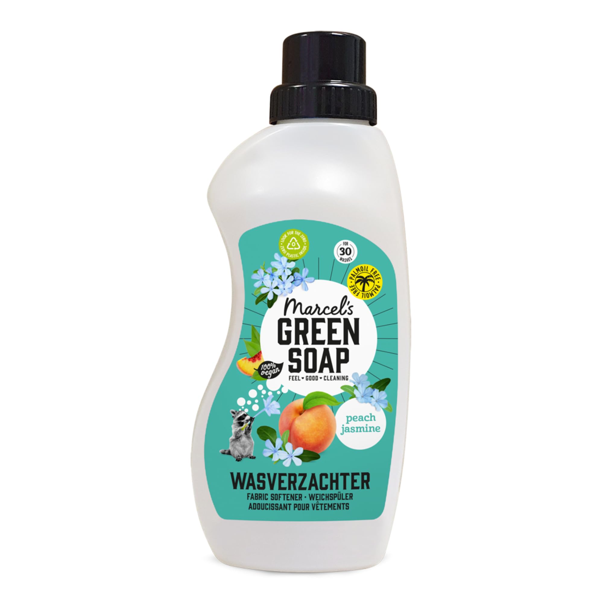 Marcel's Green Soap Fabric Softener Peach & Jasmine - 750 ml | Vegan | 30 Washes 1