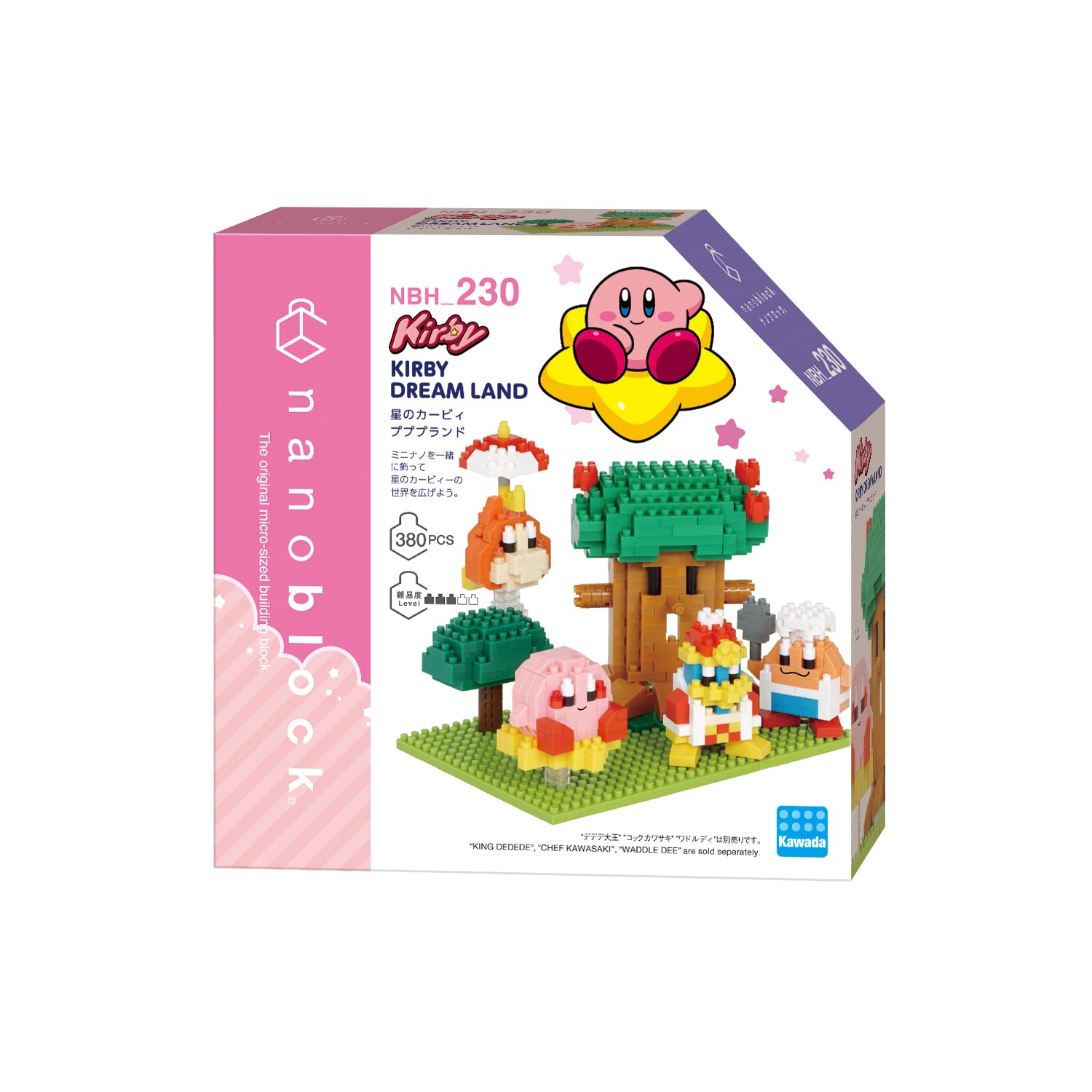 nanoblock NBH230 Kirby's Dream Land Micro Building Set | Approx. 400 Pcs | Intermediate Difficulty | Ages 12+ 4