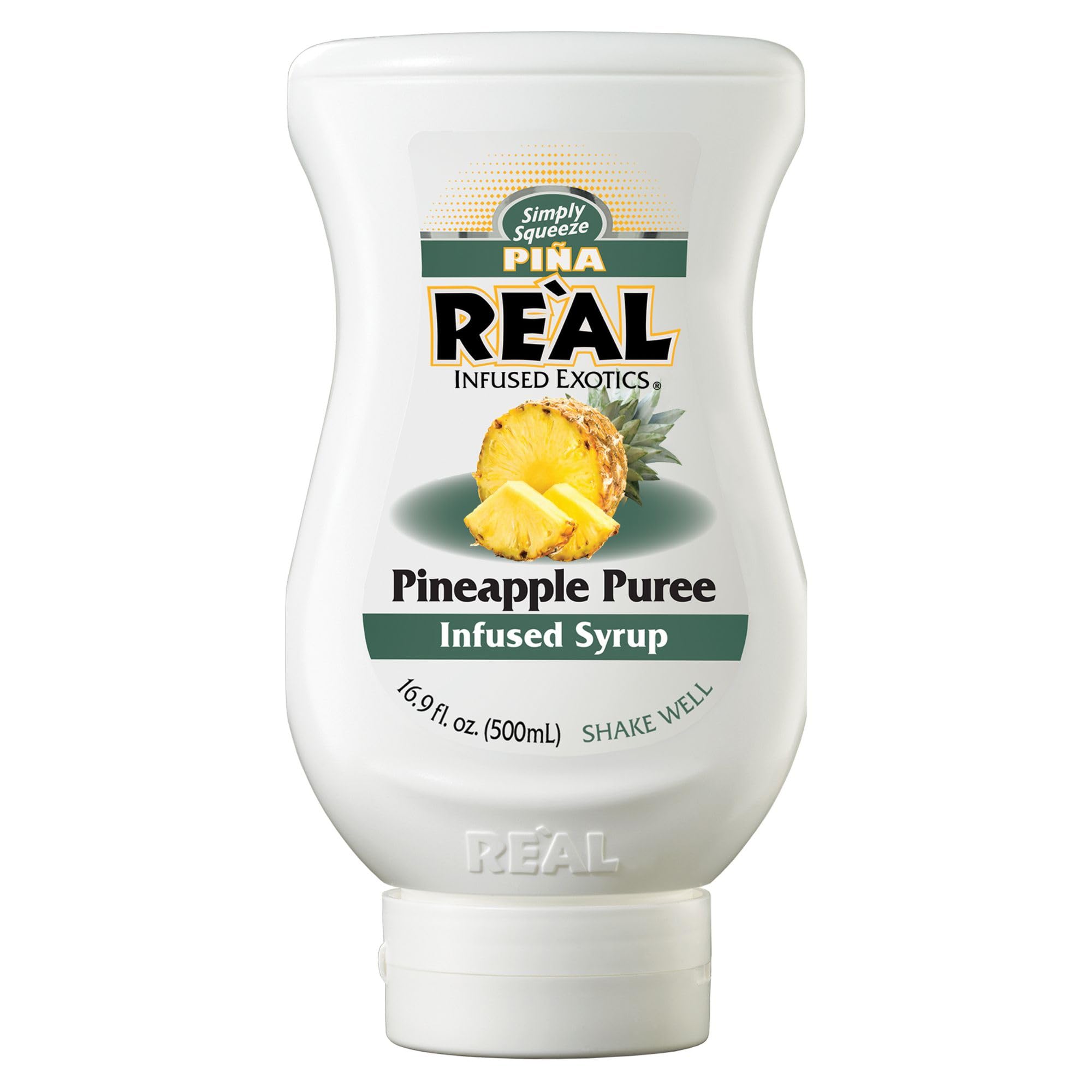 Reàl Infused Exotics Pineapple Syrup - 40% Real Fruit Puree | 500 ml | Gluten Free, Vegan