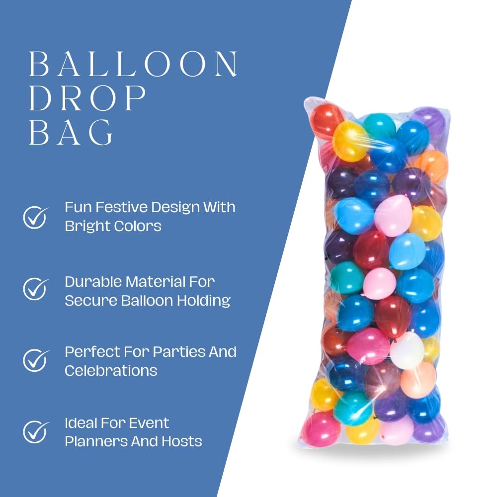 Unique 4909 Clear Balloon Drop Bag - 80' x 36' | 1 Pc 6