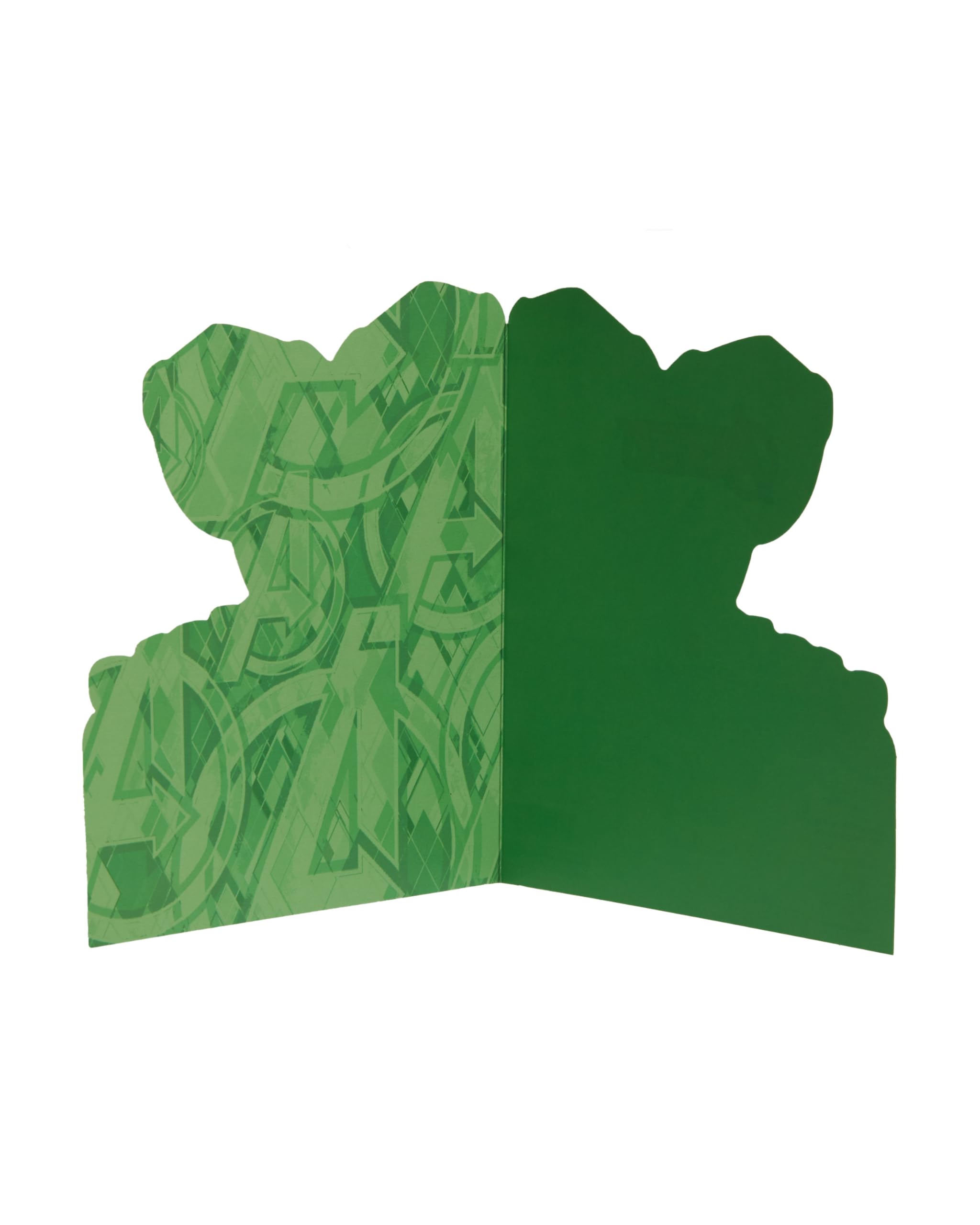 UK Greetings Marvel The Avengers Shaped Hulk Birthday Card for Him/Boy | 165 x 190 mm 2