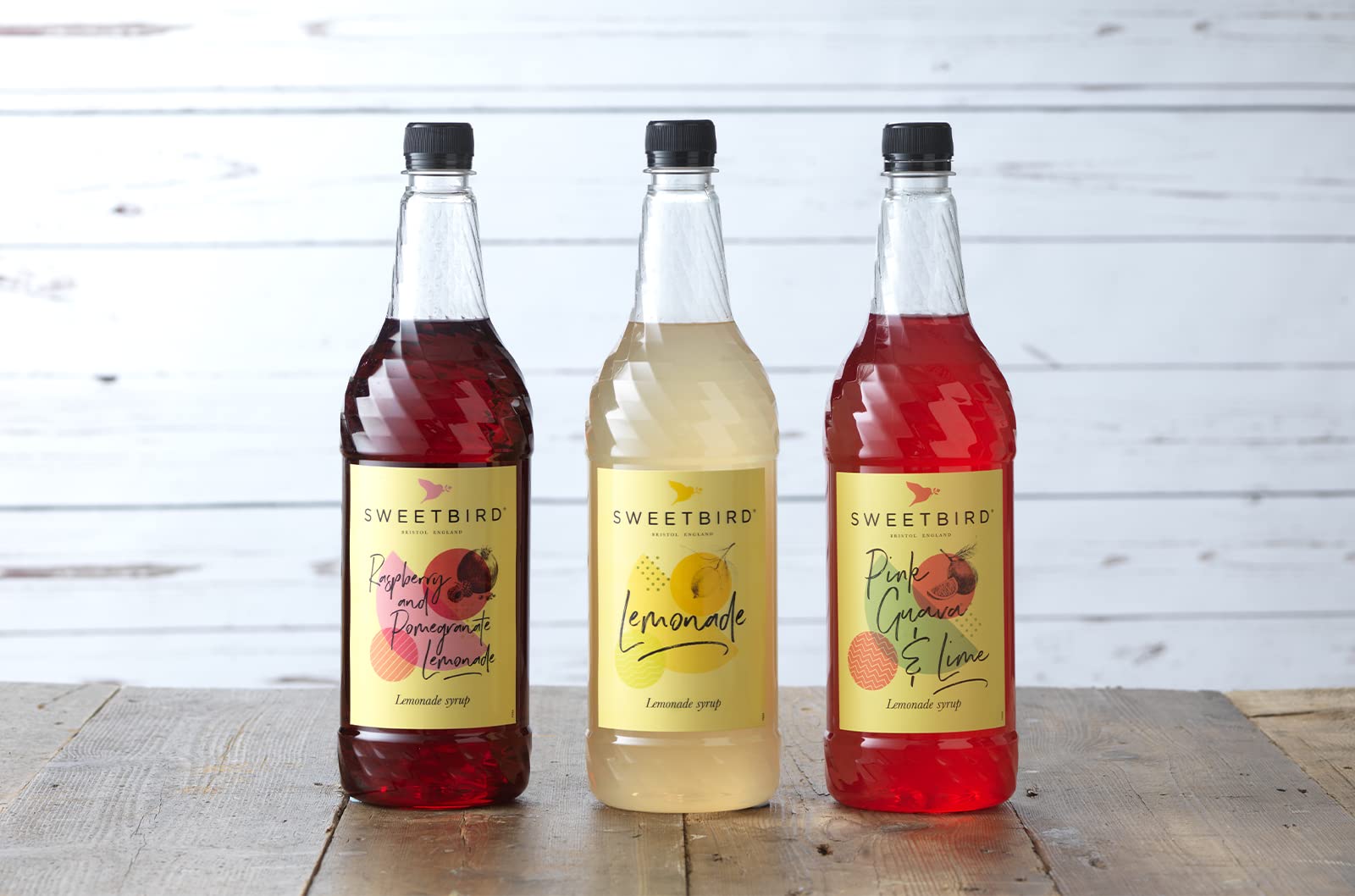 Sweetbird Raspberry & Pomegranate Lemonade Syrup - 1 Litre | Vegan Friendly | Made with British Sugar 3