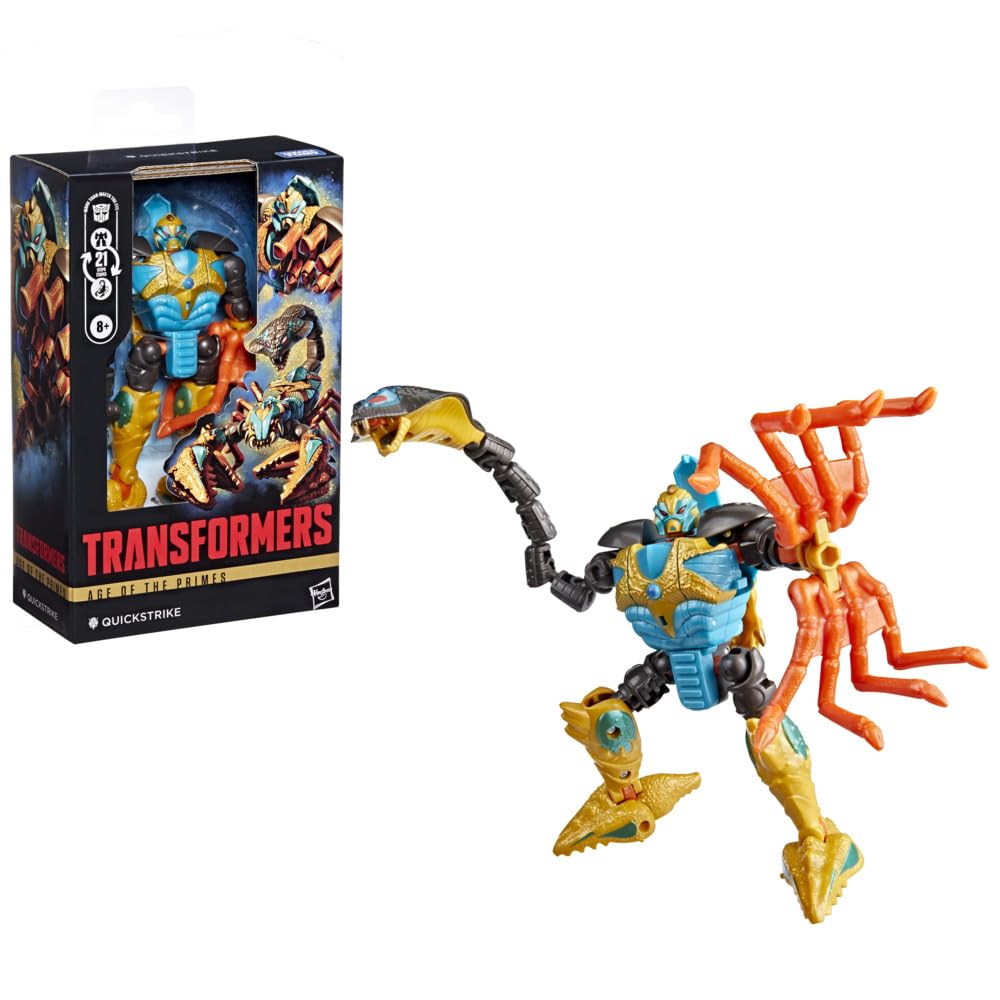 Transformers Age of the Primes Quickstrike Action Figure - Deluxe Class, 14 cm, 21 Steps 4