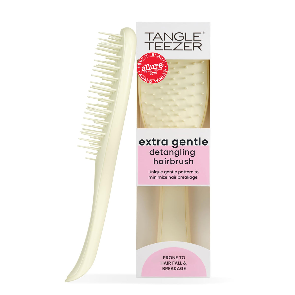 Tangle Teezer Extra Gentle Ultimate Detangler Hairbrush - Minimises Hair Breakage | Wide-Spaced Teeth | Wet & Dry Hair