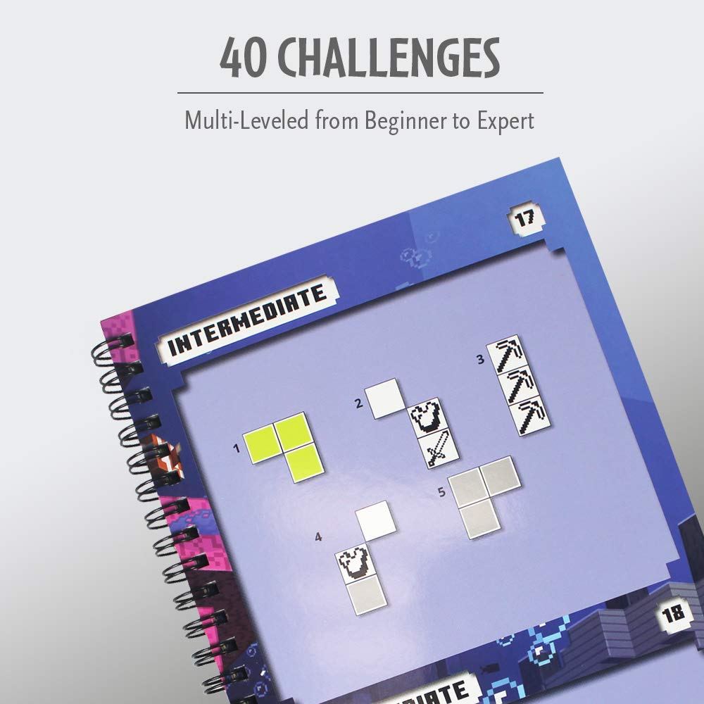 ThinkFun Minecraft Magnetic Travel Puzzle Challenge Logic Brain Game for Ages 8+