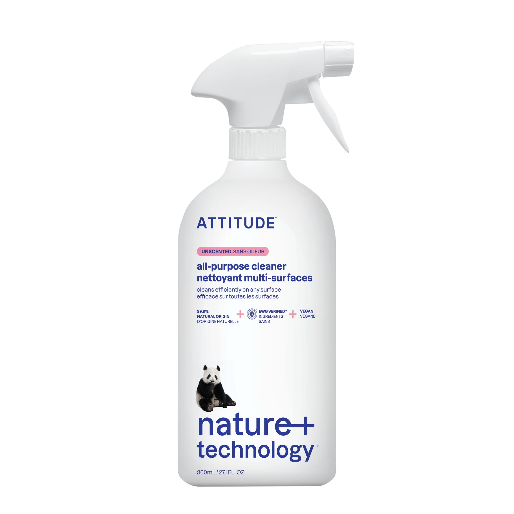 ATTITUDE All Purpose Cleaner Spray - EWG Verified, Vegan, 800 ml