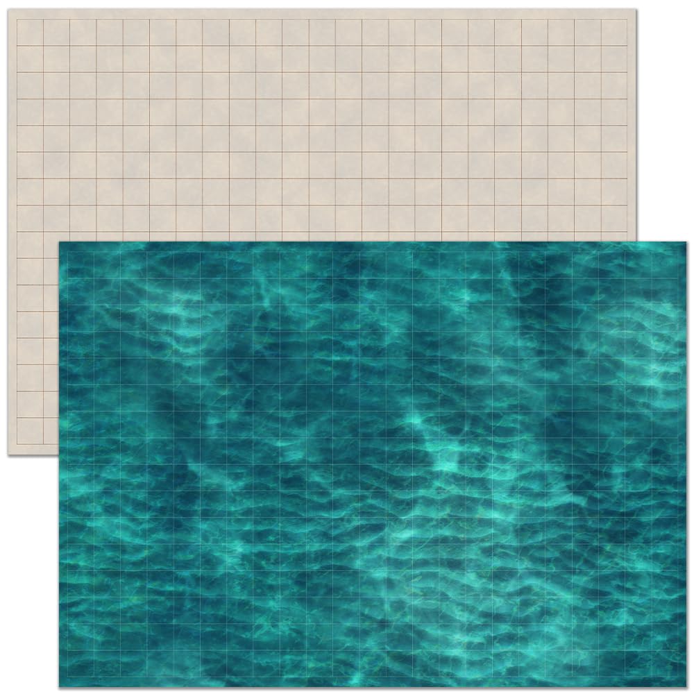 Loke BattleMats Essential RPG Battle Maps Starter Set - Dry Erase Ready, Lay Flat Play Area | 23 x 17 inches 5