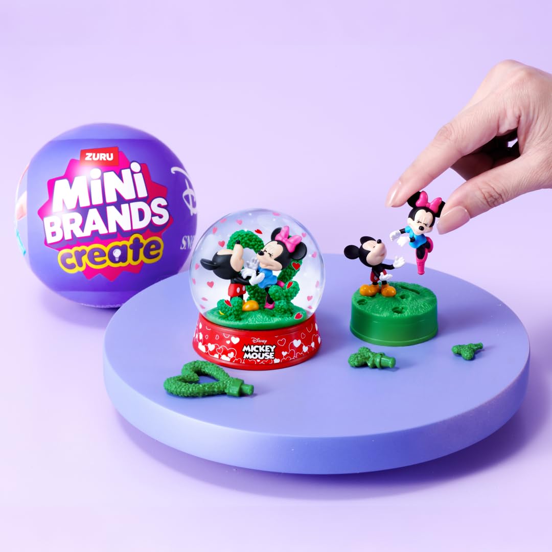 Mini Brands Disney Snow Globe Capsule Series 1 - 2 Pack | Create & Display Miniatures 6