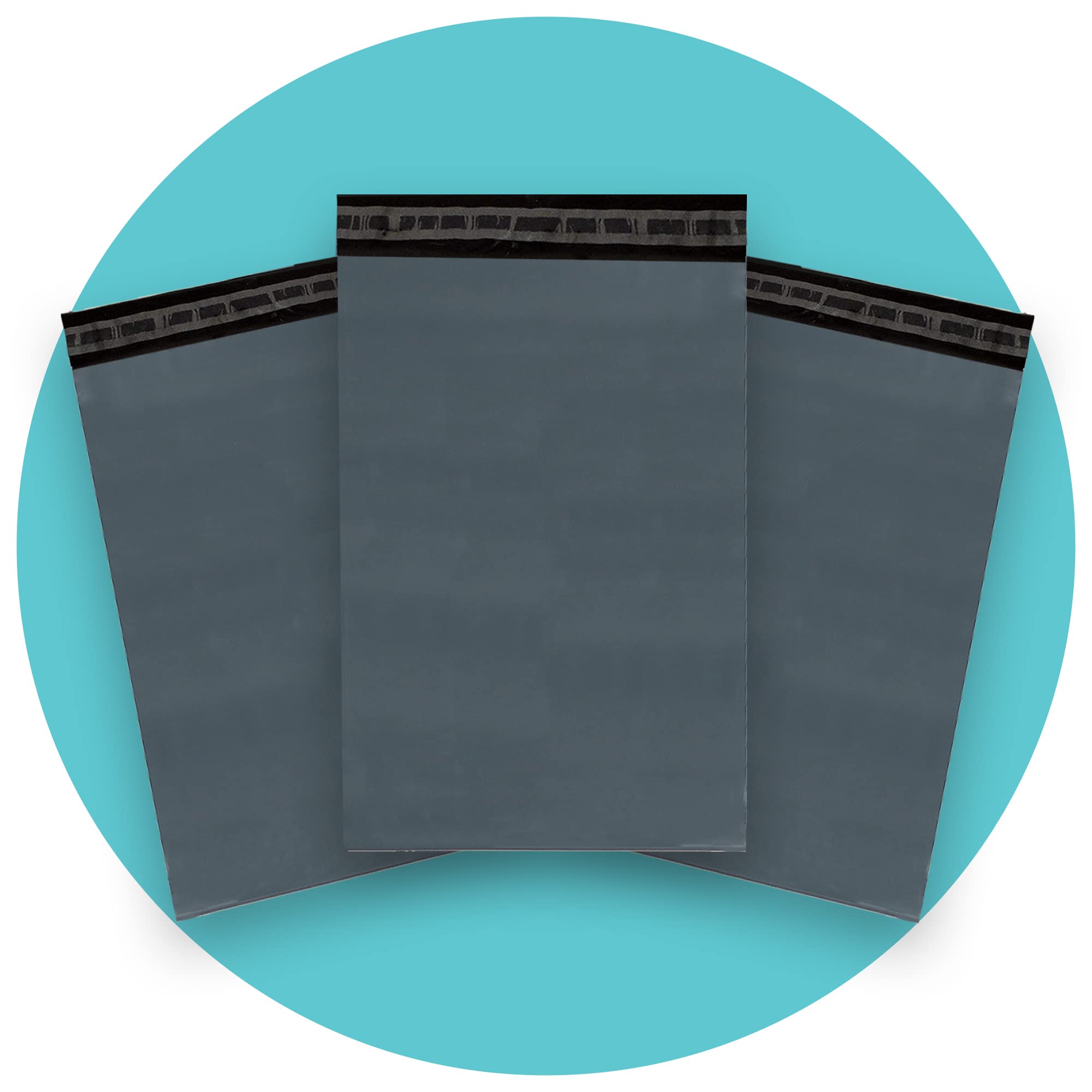 Triplast Plastic Mailing Postal Bags - 9 x 12 Inch Grey, Puncture Resistant | Pack of 100 1