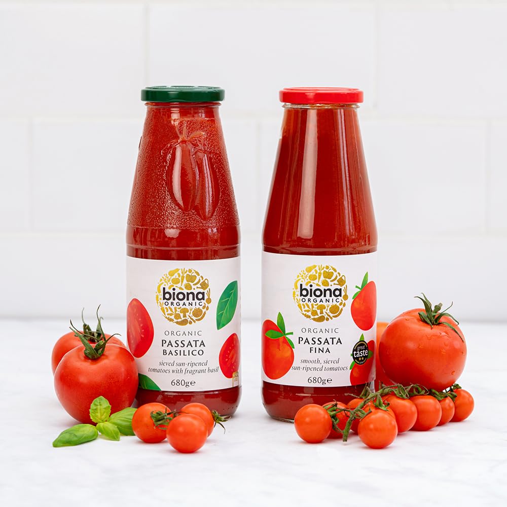 Biona Organic Passata Fina - Smooth Sieved Tomatoes Base | 680g 2