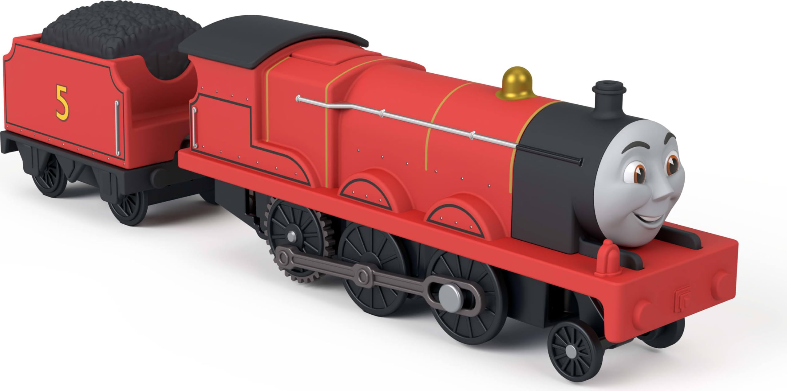 THOMAS & FRIENDS Motorized Toy Train - James Engine with Cargo Car | Battery-Powered | Ages 3+ 3