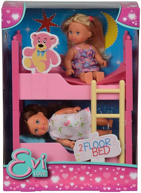 Evi Love - Bunk Bed Doll Playset with 2 Dolls, 12 cm 3