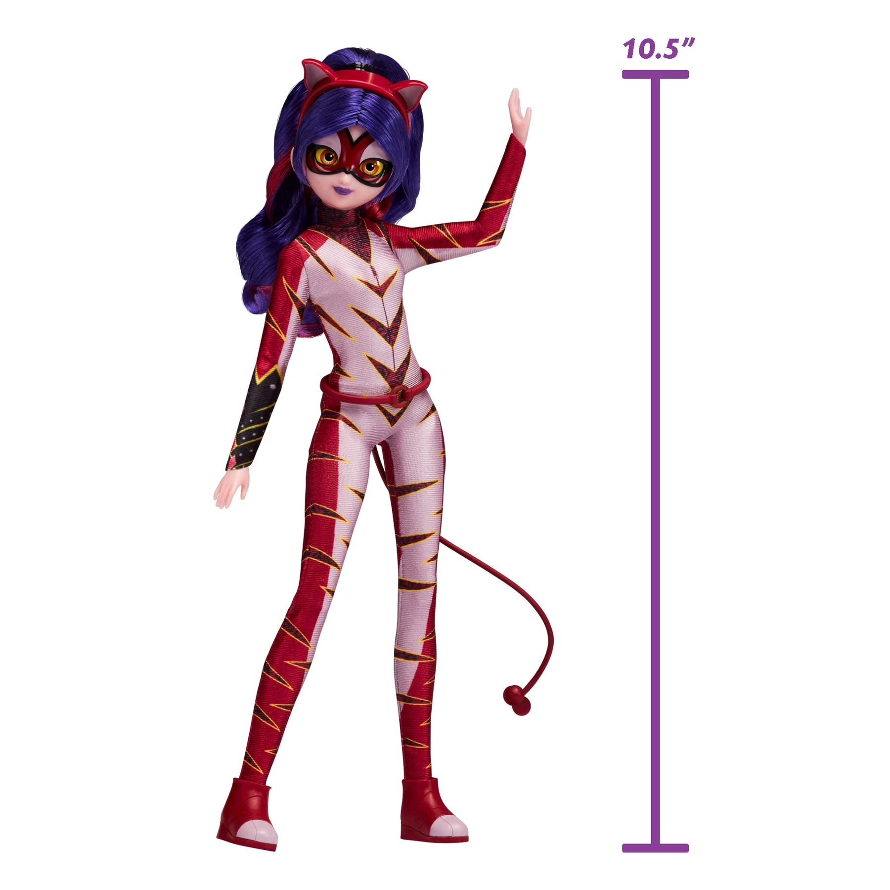 Miraculous Purple Tigress Fashion Doll - 26cm Articulated Figure with Kwami & Accessories | Bandai 2