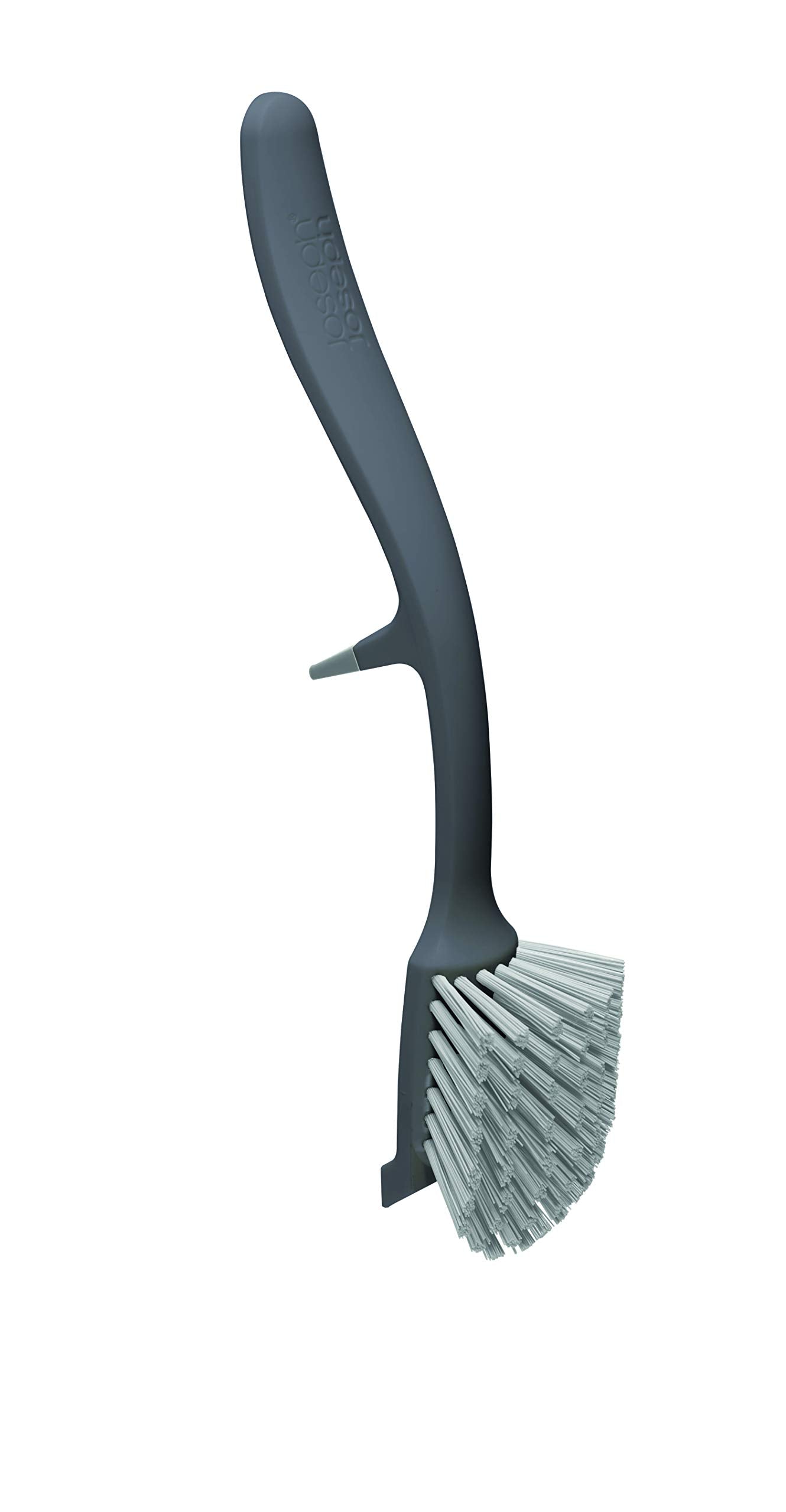 Joseph Joseph Edge Dish Brush - Integrated Sink Rest & Pan Scraper | Grey