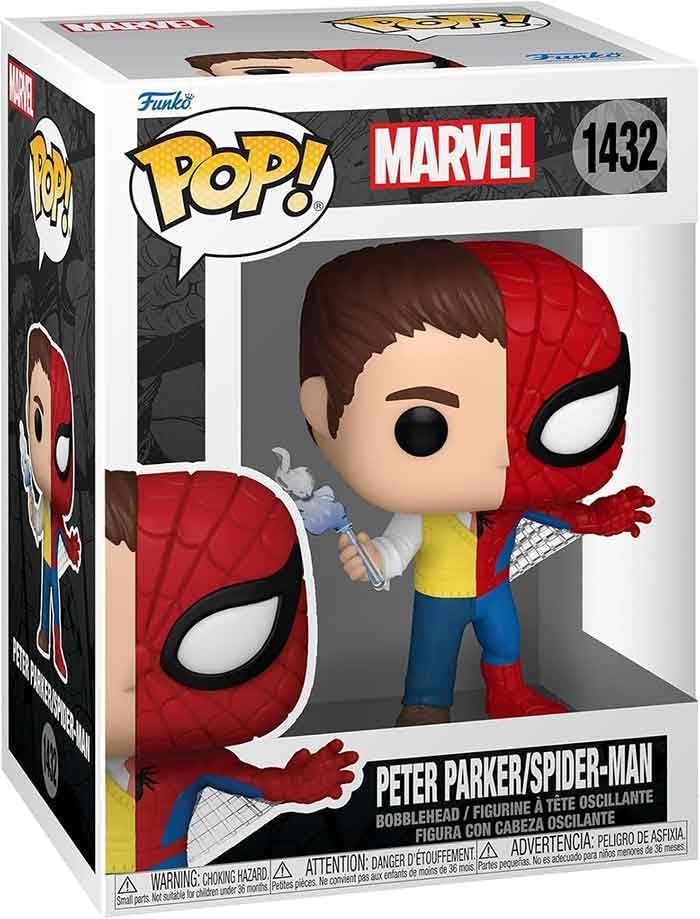 Funko Pop! Marvel - Spider-Man Split Spider/Parker Vinyl Figure (80892)