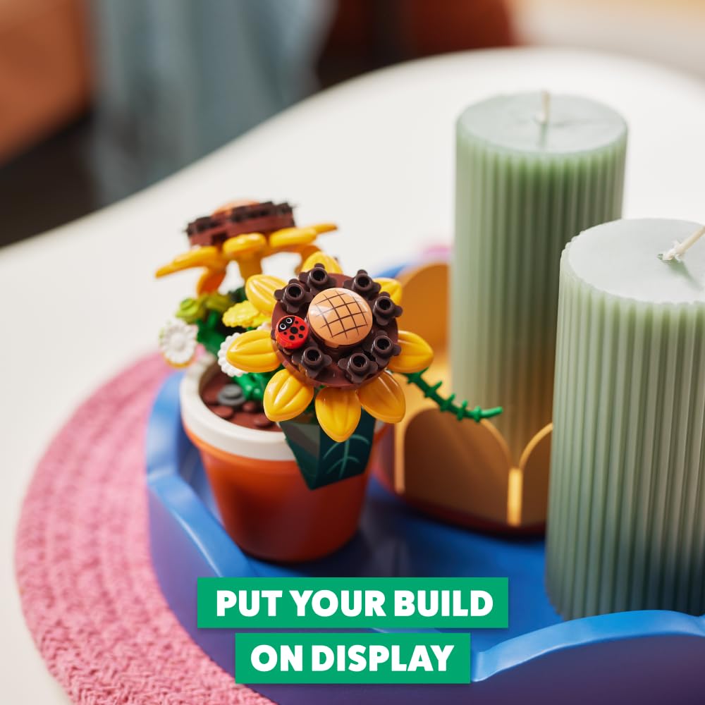 MAX Premium Garden Pot Plants Building Bricks Set - Sunflower Capsule (151 Pieces) 3