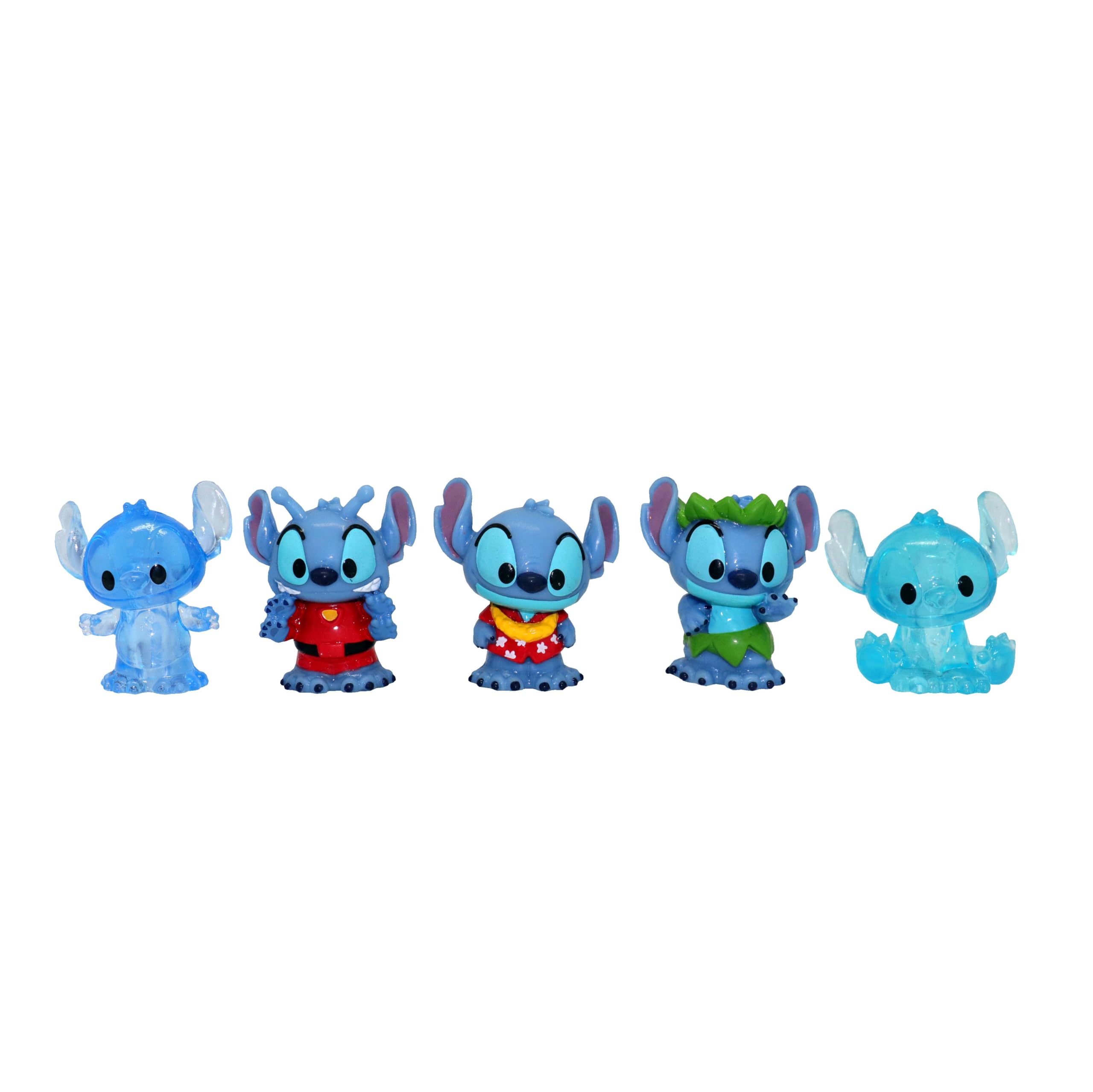 Ooshies Stitch Collectibles 5 Pack Pencil Toppers - Includes Rare Gold Pack Chance, Disney Character Figures, Ages 5+ 3