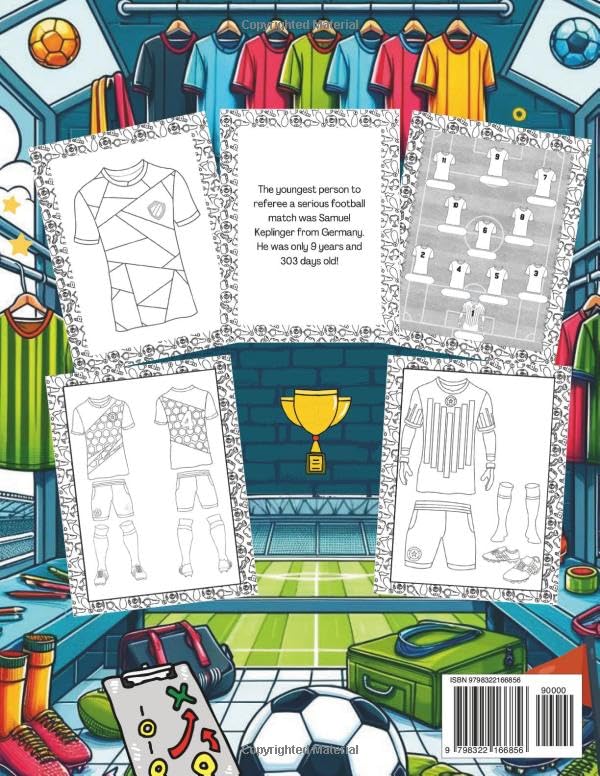 Football Kit Designer Colouring Book for Kids: Design Your Own Football Kit - Independently published (Paperback)