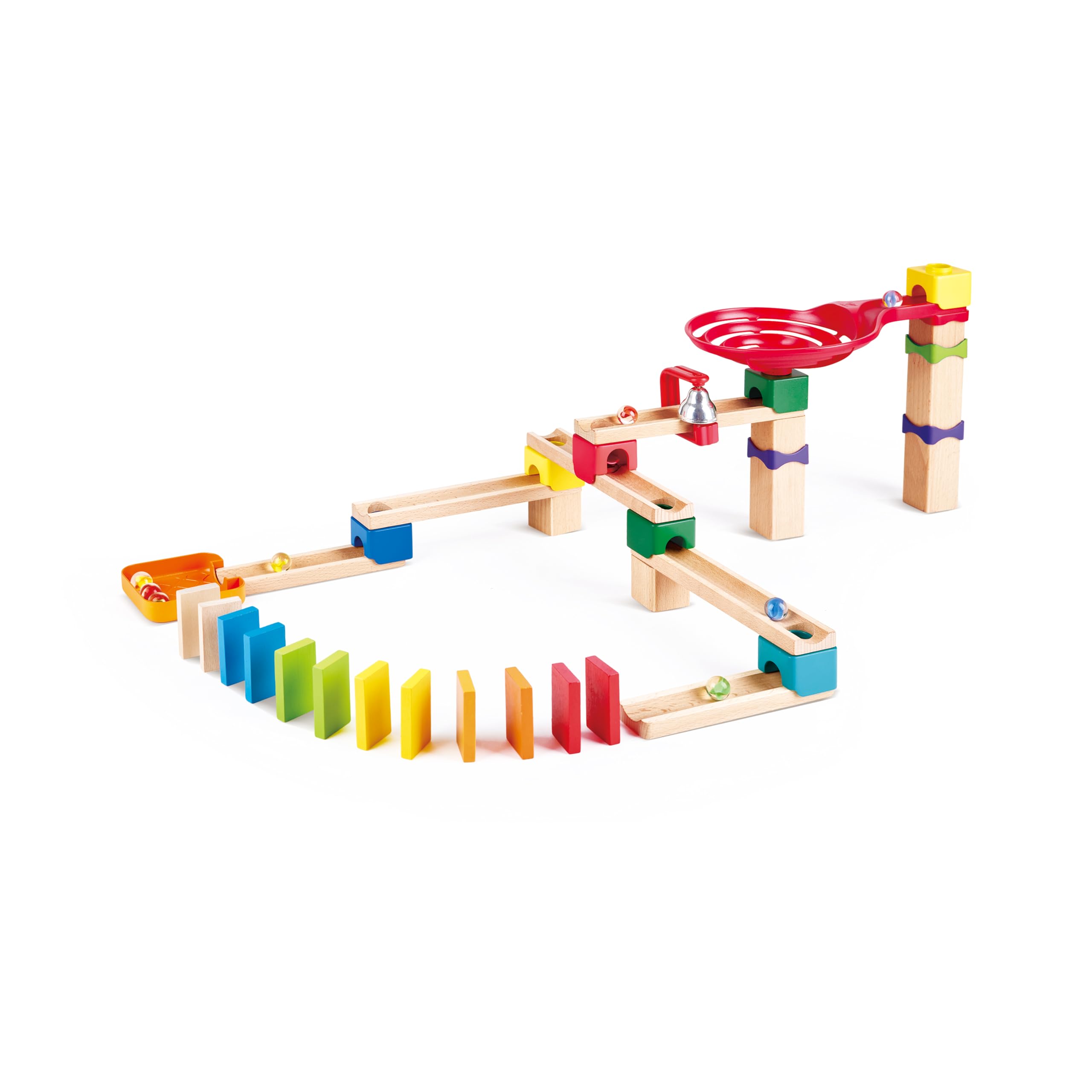Hape Crazy Rollers Stack Track Marble Run Set | DIY Engineering Toy | Ages 3+