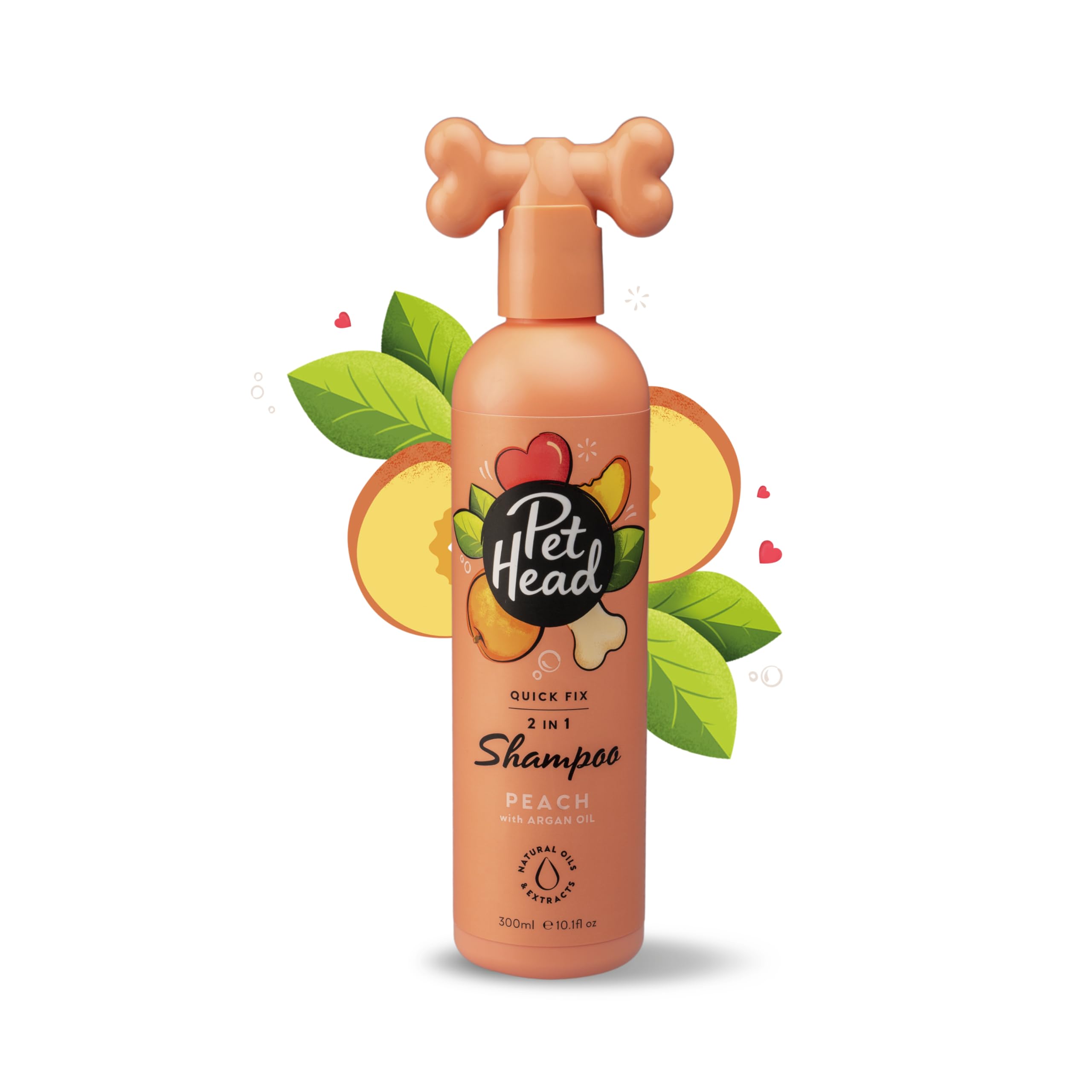 Pet Head Quick Fix 2 in 1 Dog Shampoo and Conditioner - Peach Scent | 300ml 1