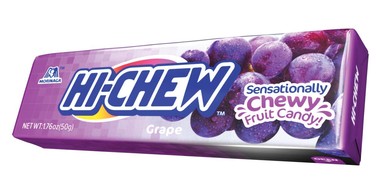 Hi-Chew Grape Fruit & Chewy Candy - Melts in your mouth | 50g | Purple 4