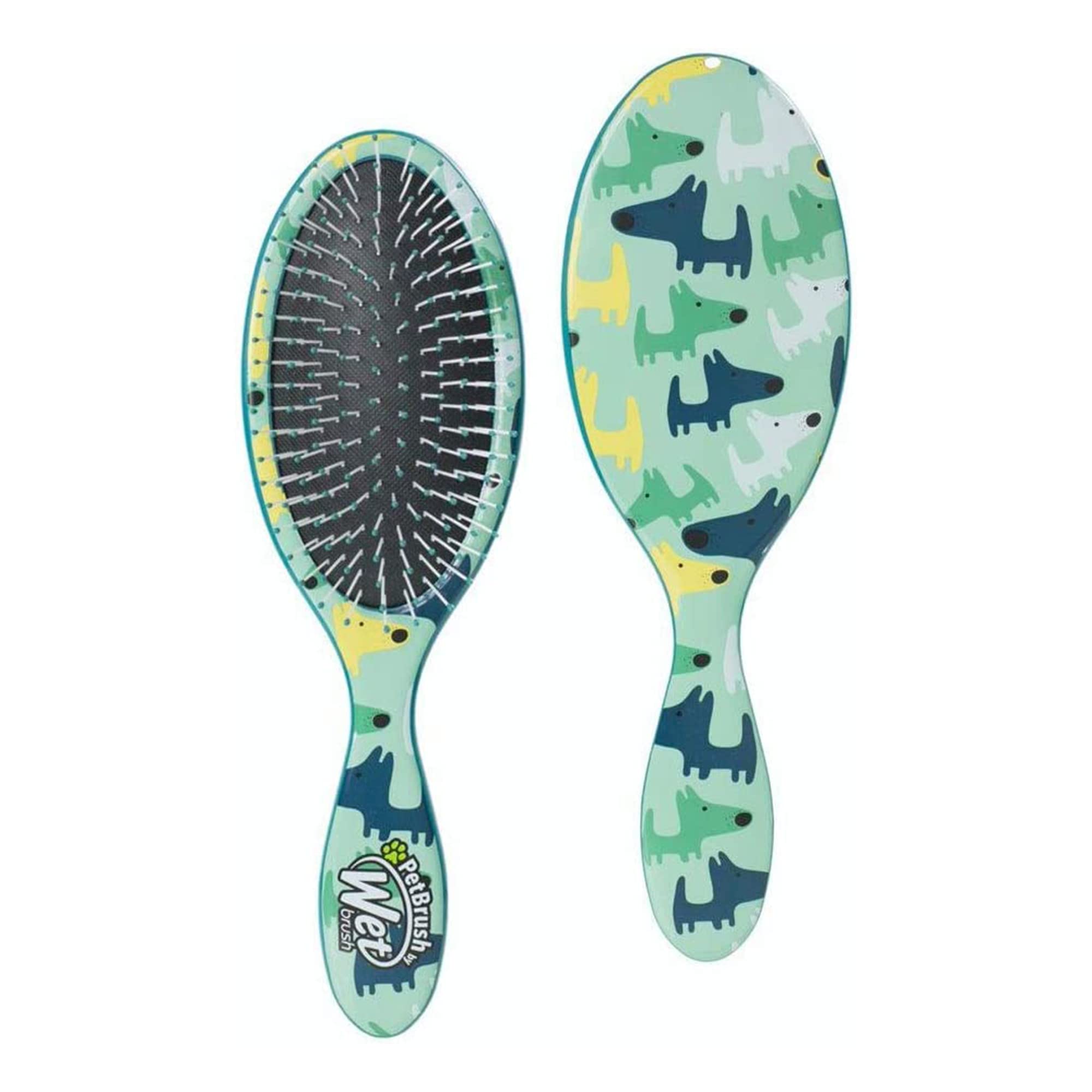 Wet Brush Pet Hair Brush - Large Dog Breed Detangler | Dog Camo | Ergonomic Handle 1
