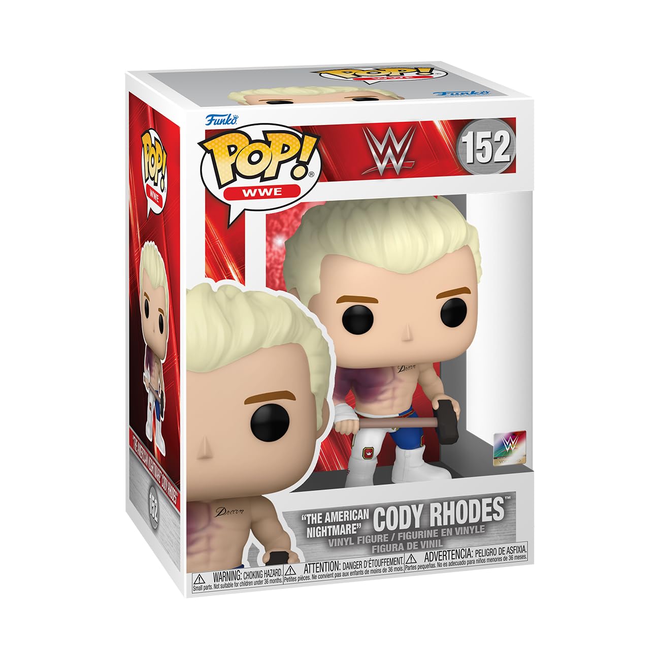 Funko Pop! WWE Cody Rhodes (HIAC) Collectable Vinyl Figure | Metallic Color | 3.75 Inches 1